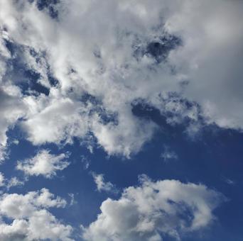 青空と雲 青空と雲の写真