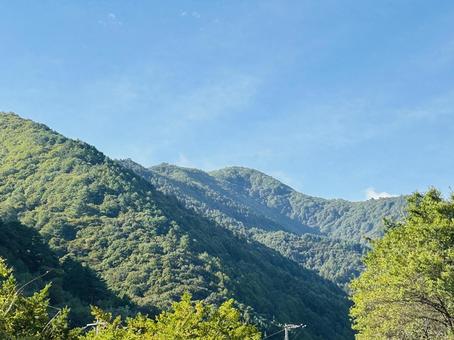 青空と山々 青空と山々 山,風景,自然の写真素材