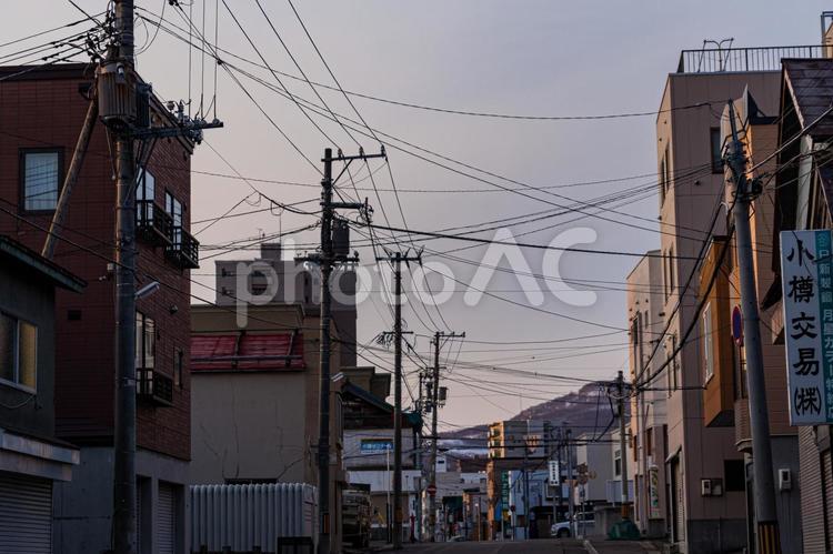 小樽の街並み 北海道,小樽,街並みの写真素材