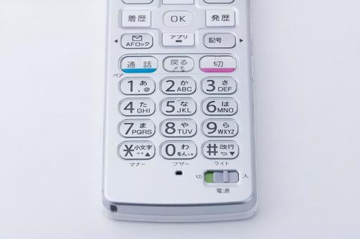 ガラケーのキーパッド ガラケーのキーパッドの写真