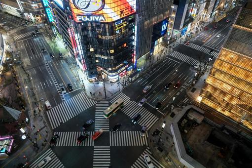 銀座の夜景 銀座の夜景の写真