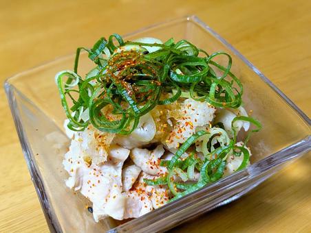 鶏皮ポン酢 鶏皮ポン酢 鶏皮ポン酢,和え物,おつまみの写真素材