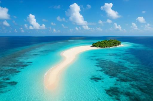 白砂と青い海の楽園島・世界の絶景・絶景 白砂と青い海の楽園島・世界の絶景・絶景の写真