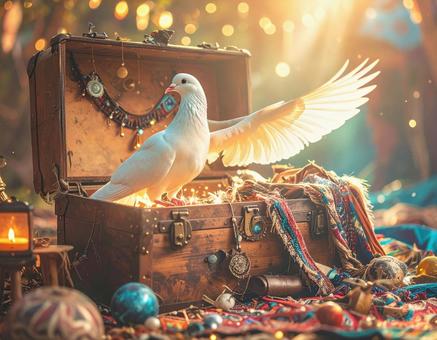 鳩とトランクの魔法 鳩とトランクの魔法の写真