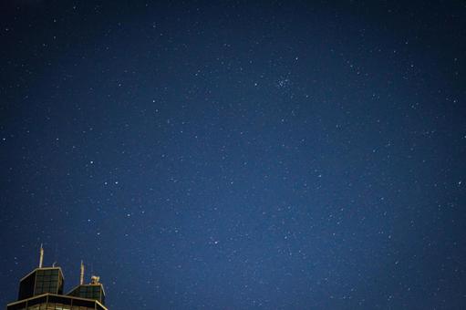 星空 冬の空 星空,冬の空,星座の写真素材