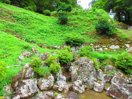 福井県-一乗谷朝倉氏庭園-朝倉館跡庭園 福井県-一乗谷朝倉氏庭園-朝倉館跡庭園の写真
