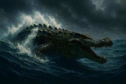 荒海のデイノスクス 荒海のデイノスクスの写真