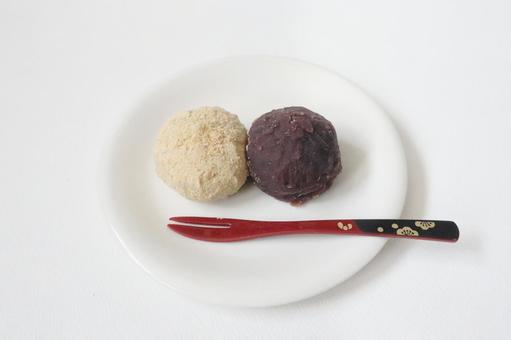 おはぎ きなことあんこ おはぎ きなことあんこ おはぎ,お彼岸,和菓子の写真素材