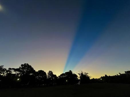 薄明光線の写真