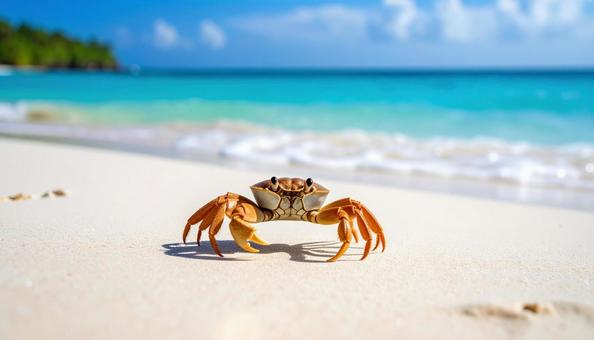 美しい海とカニ2 美しい海とカニ2の写真