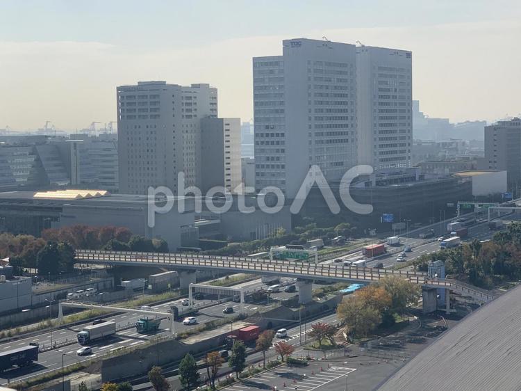 何気ない都会の風景 インスタ映え,晴れ,空の写真素材