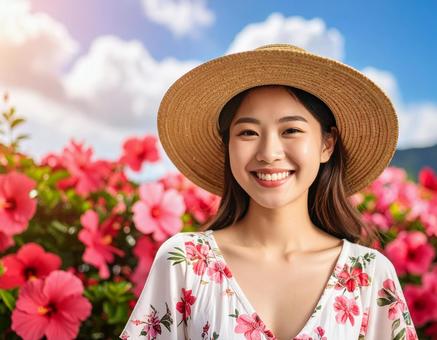 ハイビスカスと、真夏の彼女 ハイビスカスと、真夏の彼女の写真