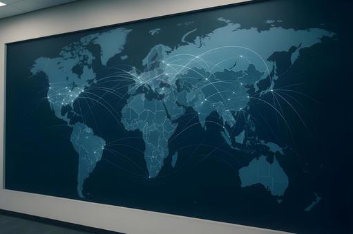 世界ネットワーク図 世界ネットワーク図の写真