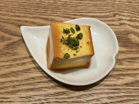 プリン プリン プリン,スイーツ,オークの写真素材