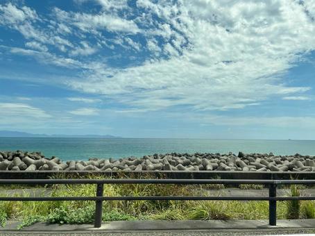 海 海 海,風景,空の写真素材