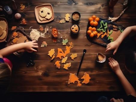 親子で楽しむハロウィンクッキー作り 親子で楽しむハロウィンクッキー作りの写真