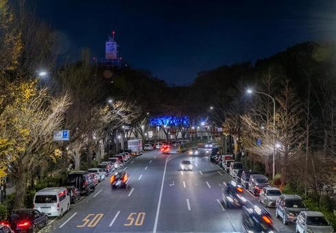 冬の表参道周辺の景色 冬の表参道周辺の景色の写真