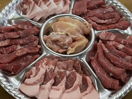 焼肉セット 焼肉セット 焼肉,肉,お肉の写真素材