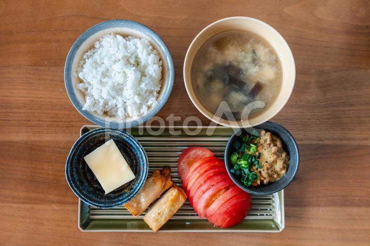 和食の朝ごはんセット 朝食,和食,ごはんの写真素材