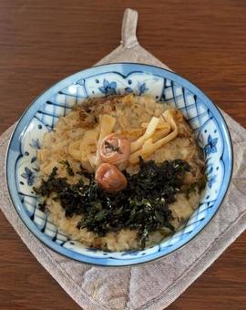Photo, chawanmushi, oatmeal, bonito, 