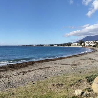 秋晴れの海岸 秋晴れ,海,海岸の写真素材