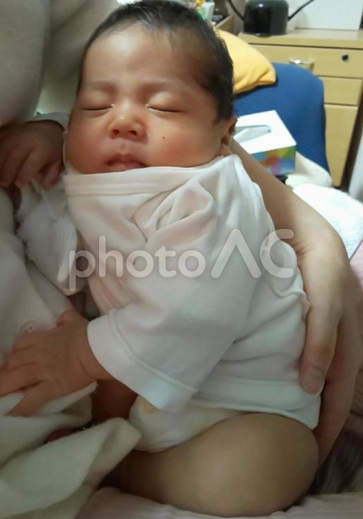 態度がでかい イメージ　赤ちゃん寝顔 イメージ,態度,でかいの写真素材
