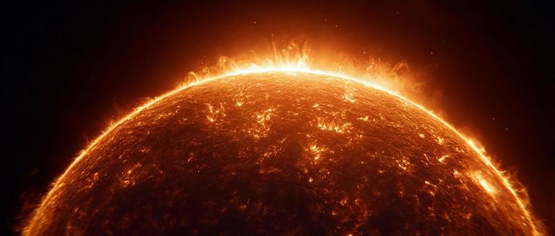 地球を照らすエネルギーの源、太陽 地球を照らすエネルギーの源、太陽の写真