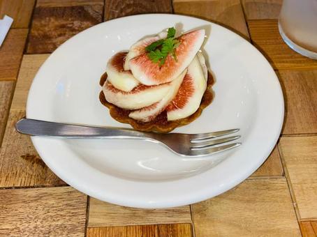 いちじくタルト いちじくタルト,イチジクタルト,いちじくの写真素材