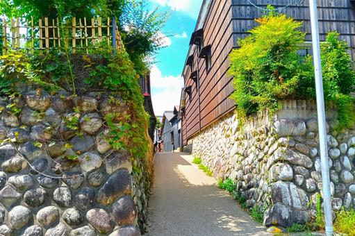 岐阜市河原町への入口 岐阜市河原町への入口 風景,壁,道の写真素材