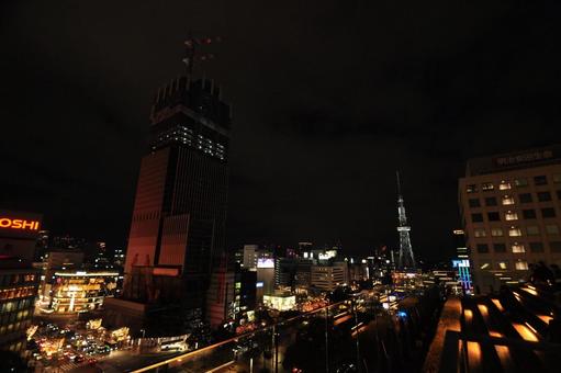 夜景 夜,夜景,オレンジの写真素材