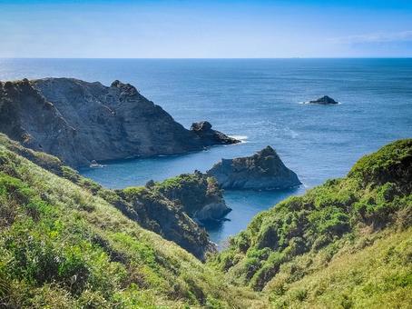 ユウスゲ公園からの眺望　南伊豆町中木 ユウスゲ公園,静岡県,賀茂郡の写真素材