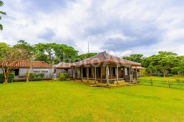 識名園の風景 識名園,琉球庭園,沖縄県の写真素材