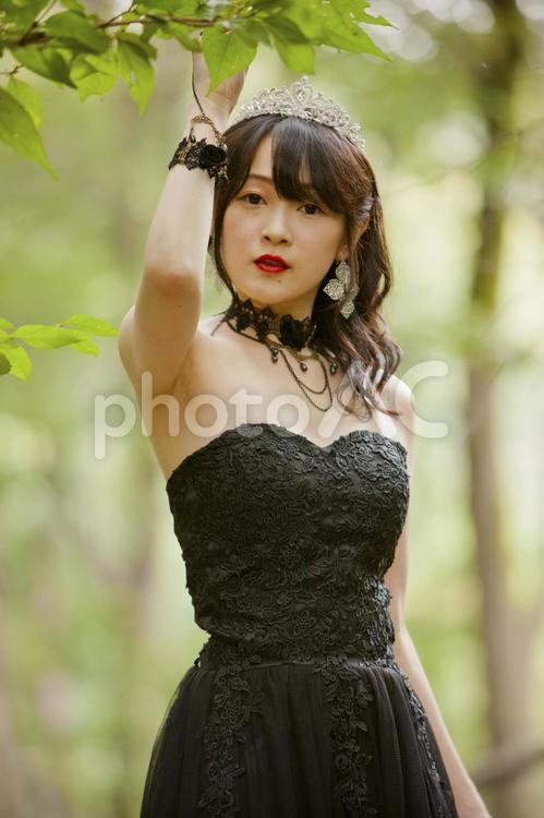 ウエディングドレスを着た女性　m035 人物,日本人,20代の写真素材