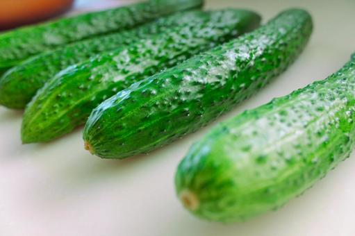 A bumpy cucumber on the counter, JPG
