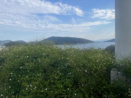 小豆島からの眺め 小豆島,自然,空の写真素材