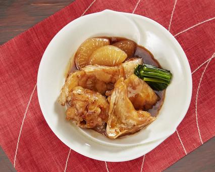 クエのあら煮 あら煮大根 あら炊き クエのあら煮 あら煮大根 あら炊き クエのあら煮,クエ,あら煮の写真素材