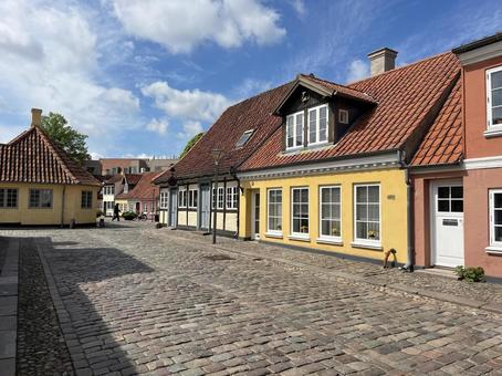 オーデンセ オーデンセ,デンマーク,北欧の写真素材