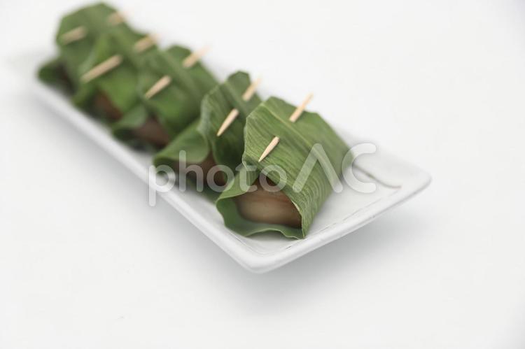 手作りゆべし ゆべし,柚餅子,和菓子の写真素材