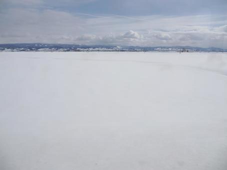 Tsugaru snow scene (snow field), JPG