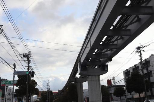 北九州市 モノレール 北九州市 モノレール 空,道路,旅の写真素材