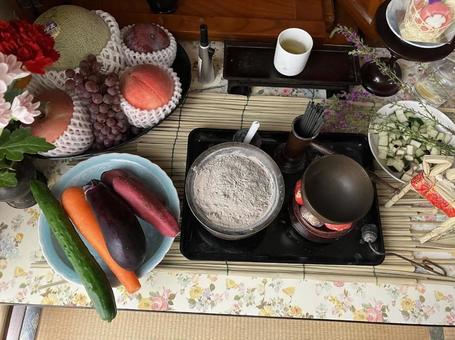 Photo, obon decoration, obon tray, summer, 