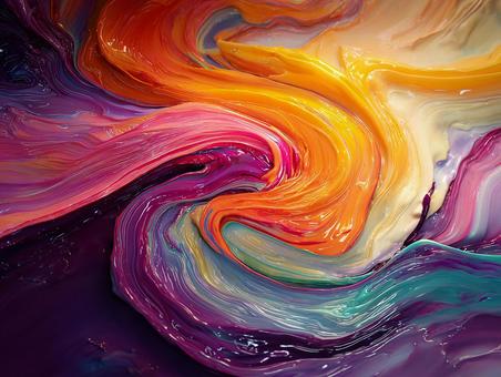 光沢感のある液体アートの背景の写真