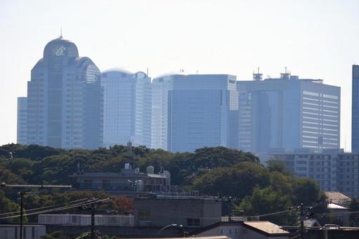 幕張新都心の高層ビル群 ビル,街並み,町並みの写真素材