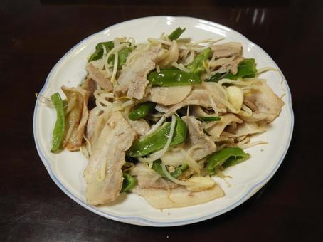 肉野菜炒め 肉野菜炒め 豚肉,炒め物,もやしの写真素材