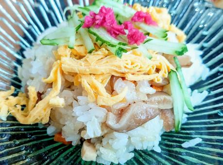 ちらし寿司 ちらし寿司 ちらし寿司,バラ寿司,シャリの写真素材