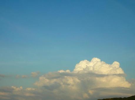 夏の空 入道雲 夏の空 入道雲の写真