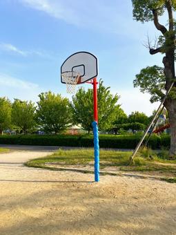 バスケットボールのゴール バスケットボールのゴール バスケット,ゴール,公園の写真素材