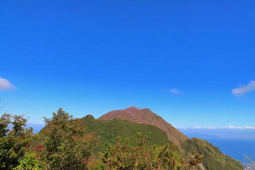 妙見岳山頂展望所からの眺め 妙見岳山頂展望所,展望所,山頂の写真素材