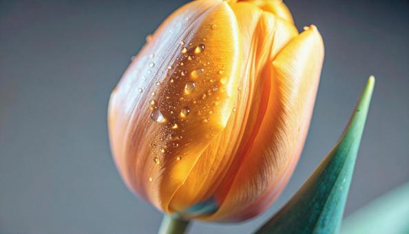 一輪のチューリップの花 一輪のチューリップの花の写真
