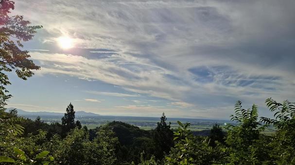 山頂からの景色 山頂からの景色 山頂,登山,頂上の写真素材